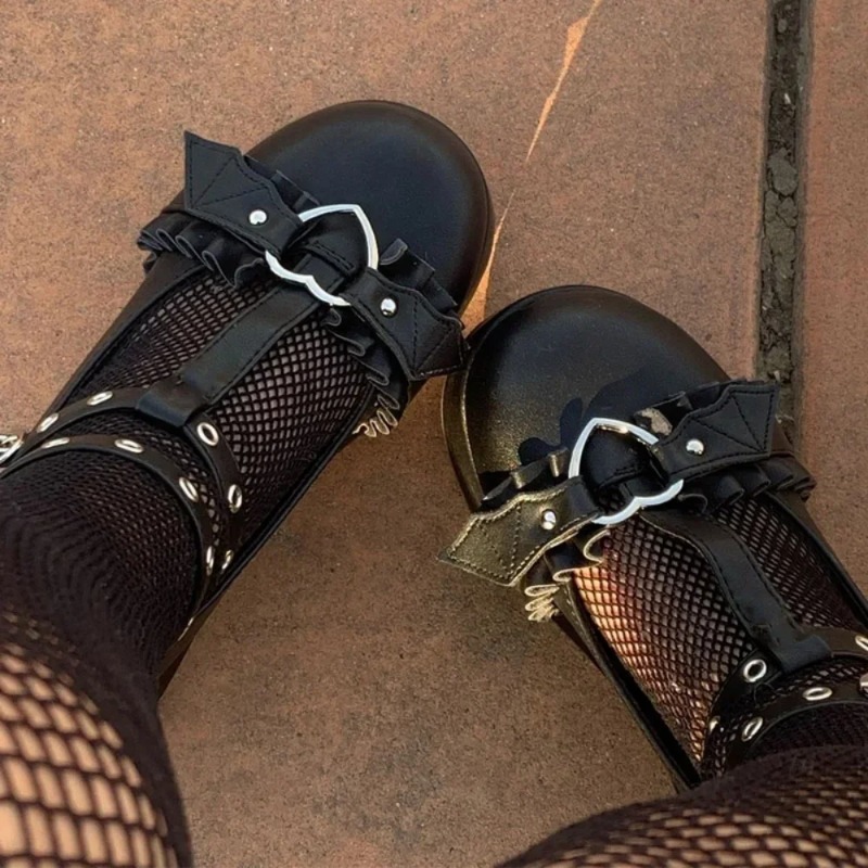 Women Shoes Casual - Nuove Scarpe Mary Jane con Zeppa