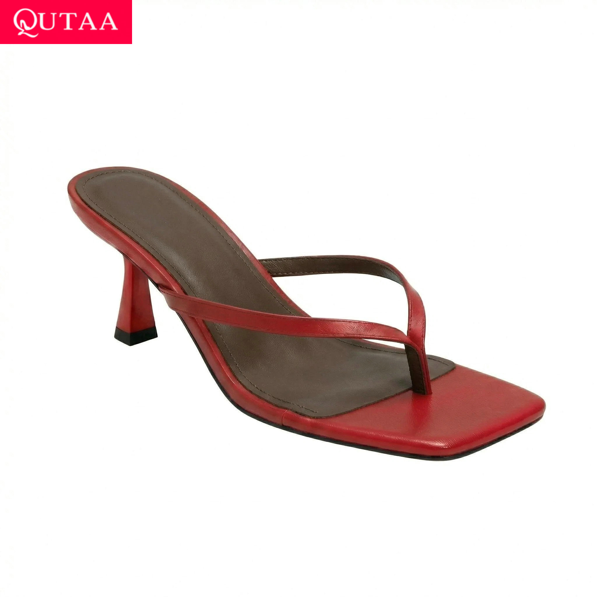 Women'S Shoes Kitten Heels - QUTAA News Fashion Infradito da donna,