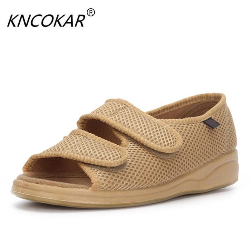 Women'S Shoes Back To School - Peep-toe per l'ingrandimento del piede diabetico