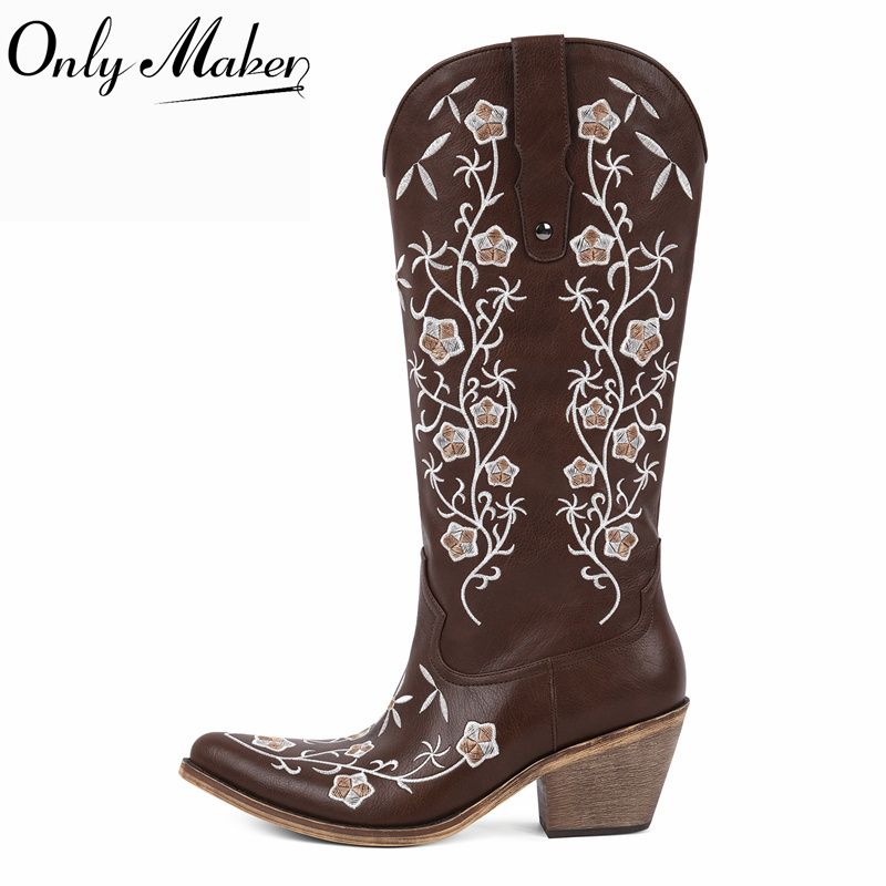Western Cowgirl Boot - Onlymaker Stivali da Cowboy Western a