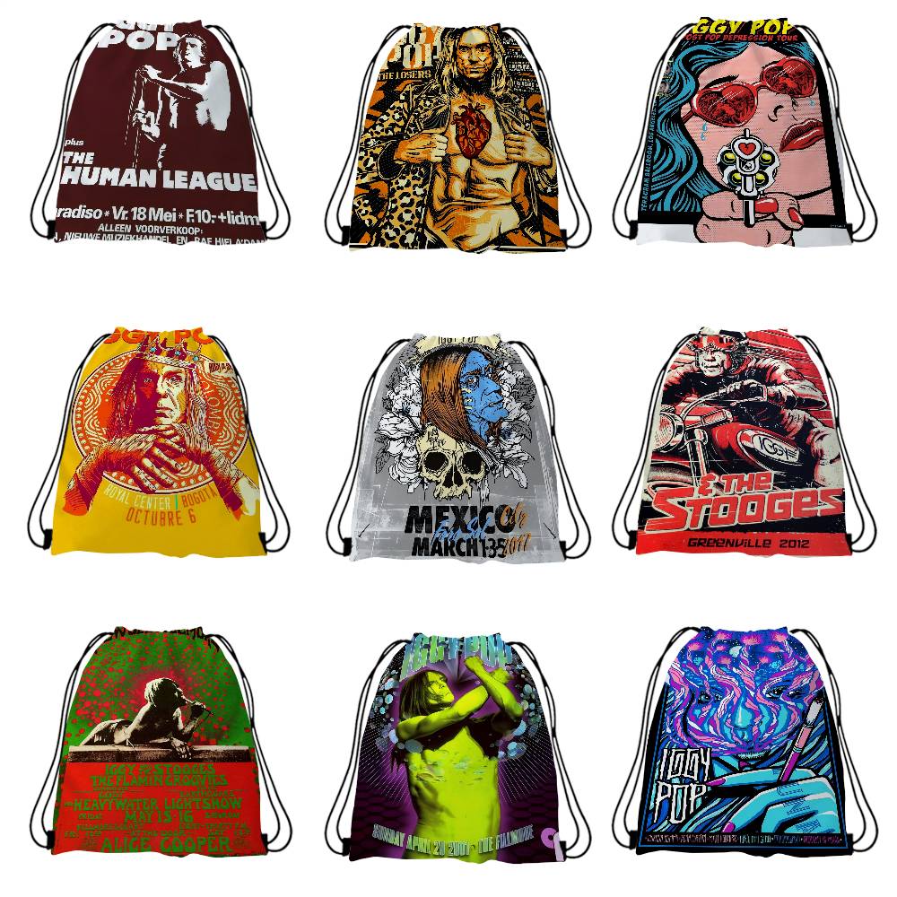 Women'S Shoes Back To School - Iggy Pop Band Borsa con coulisse