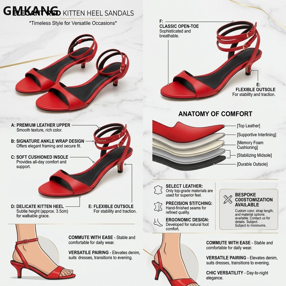 Sandali da donna GMKANG con ta - Women'S Shoes Kitten Heels recensione e prezzo