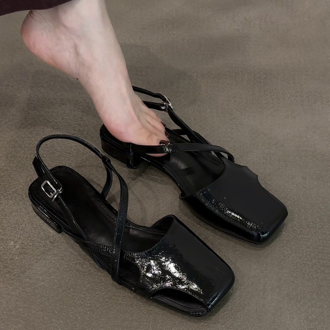 Sandali in pelle verniciata al - Women Shoes For Walking recensione e prezzo